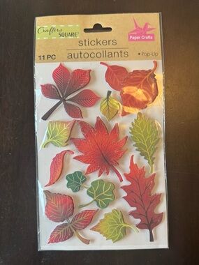 New Leaf Stickers Pop-up Multicolor 11 pieces